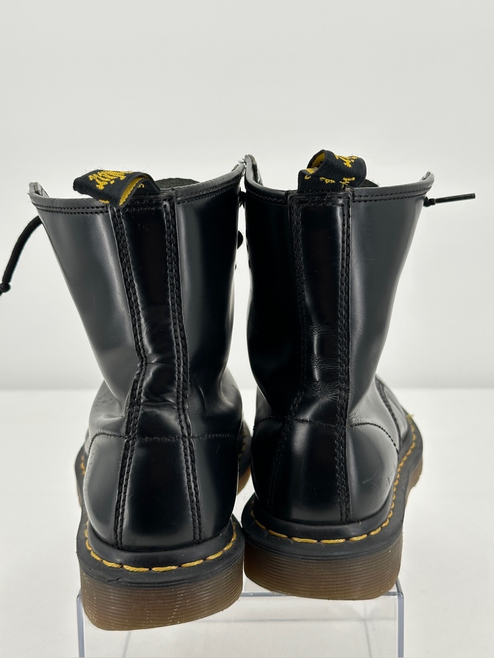 Dr. Martens 1460 Women’s Fit Smooth Black Leather Combat Boots - Picture 4 of 9